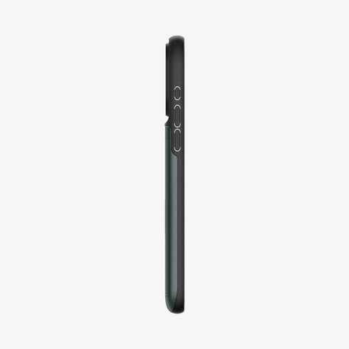 ACS06589 - iPhone 15 Pro Max Case Slim Armor CS in black showing the back with card in slot